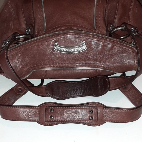 B. MAKOWSKY BUTTERY SOFT BROWN LEATHER HOBO BAG - Picture 5 of 9